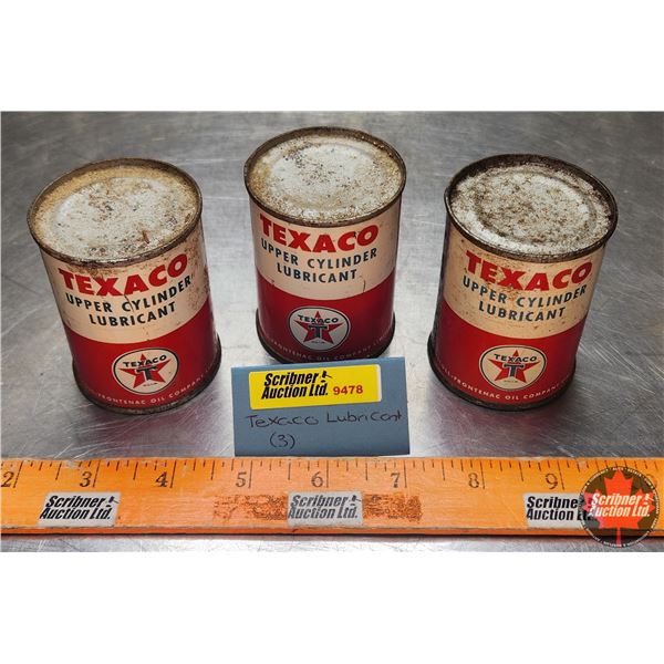 Texaco Trio : Upper Cylinder Lubricant (Full) (3"H x 2"Dia) (SEE PICS!)