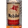 Image 2 : OIL TIN : Mobiloil (Full) (6-1/2"H x 4"Dia) (SEE PICS!)