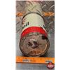 Image 6 : OIL TIN : Mobiloil (Full) (6-1/2"H x 4"Dia) (SEE PICS!)