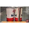 Image 3 : OIL TINS (2) : Mobiloil (6-1/2"H x 4"Dia) (SEE PICS!)