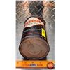Image 6 : OIL TIN : Veedol Motor Oil (Black/Orange) (6-3/4"H x 4"Dia) (SEE PICS!)