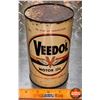 Image 1 : OIL TIN : Veedol Motor Oil (6-3/4"H x 4"Dia) (SEE PICS!)