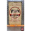 Image 2 : OIL TIN : Veedol Motor Oil (12"H x 6-1/2"W x 4"D) (SEE PICS!)