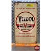 Image 4 : OIL TIN : Veedol Motor Oil (12"H x 6-1/2"W x 4"D) (SEE PICS!)