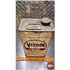 Image 7 : OIL TIN : Veedol Motor Oil (12"H x 6-1/2"W x 4"D) (SEE PICS!)