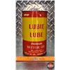 Image 4 : OIL TIN : Lubie Lube Premium Motor Oil (6-3/4"H x 4"Dia) (SEE PICS!)