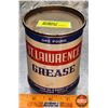 Image 1 : OIL TIN : St. Lawrence Grease (4-1/2"H x 3-1/2"D) (SEE PICS!)