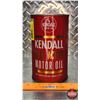 Image 2 : OIL TIN : Kendall Dual Action Motor Oil (Full) ( 6-1/2"H x 4"Dia) (SEE PICS!)