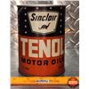 Image 2 : OIL TIN : Sinclair TENOL Motor Oils (Cardboard) (5-3/4"H x 4"Dia) (SEE PICS!)