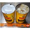 Image 7 : OIL TINS (2) : Shaler New Improved Rislone Engine Treatment (6-1/2"H x 4"Dia) (SEE PICS!)