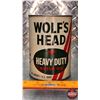 Image 4 : OIL TIN : Wolf's Head Heavy Duty Motor Oil (Cardboard) (5-3/4"H x 4"Dia) (SEE PICS!)