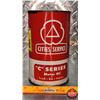 Image 2 : OIL TIN : Cities Services "C" Series Motor Oil (Red) (6-3/4"H x 4"Dia) (SEE PICS!)