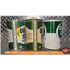 Image 5 : Quaker State Motor Oil Tin Trio (6-1/2"H x 4"Dia) (SEE PICS!)