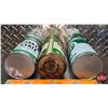 Image 6 : Quaker State Motor Oil Tin Trio (6-1/2"H x 4"Dia) (SEE PICS!)