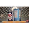 Image 4 : STP OIL TINS (2) : Oil Treatment & Keep Kool Radiator Treatment (Largest Measures : 6-3/4"H x 4"Dia)