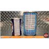 Image 5 : STP OIL TINS (2) : Oil Treatment & Keep Kool Radiator Treatment (Largest Measures : 6-3/4"H x 4"Dia)