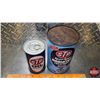 Image 7 : STP OIL TINS (2) : Oil Treatment & Keep Kool Radiator Treatment (Largest Measures : 6-3/4"H x 4"Dia)
