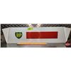 Image 1 : Single Sided Tin Sign : BP Service Station with Flared Edges (6-3/4"H x 26-1/2"W) (SEE PICS!)