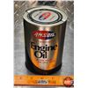 Image 1 : OIL TIN : AMSOIL Engine Oil (5-1/2"H x 4"Dia) (SEE PICS!)