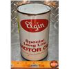 Image 1 : OIL TIN : Elgin Special Long Life Motor Oil ( 6-1/2"H x 4"Dia) (SEE PICS!)
