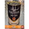 Image 1 : OIL TIN : 76 Union Royal Triton 10-30 (6-3/4"H x 4"Dia) (SEE PICS!)
