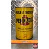 Image 4 : OIL TIN : PENNZOIL Motor Oil (6-3/4"H x 4"Dia) (SEE PICS!)