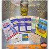 Image 1 : SUNOCO COLLECTOR COMBO : Maps (6), Name Tag, Coupon & Dynalube Motor Oil Tin (Tin Measures : 6-1/2"H