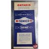 Image 6 : SUNOCO COLLECTOR COMBO : Maps (6), Name Tag, Coupon & Dynalube Motor Oil Tin (Tin Measures : 6-1/2"H