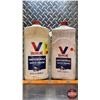 Image 2 : OIL JUGS (2) : Valvoline Snowmobile (Both Full) (10-1/4"H x 4-1/2"W x 2"D) (SEE PICS!)