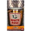 Image 4 : OIL TIN : White Rose (Cardboard) (4"H x 4"Dia) (SEE PICS!)