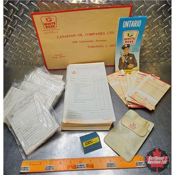 White Rose Collector Combo : Map, Sale Receipt, Service Tickets, etc (SEE PICS!)