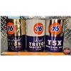 Image 2 : 76 OIL TIN TRIO : Super-Royal Triton, Royal Triton & T5X (6-1/2"H x 4"Dia) (SEE PICS!)