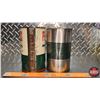 Image 5 : OIL TINS (2) : B/A Peerless (6-3/4"H x 4"Dia) (SEE PICS!)