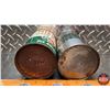 Image 6 : OIL TINS (2) : B/A Peerless (6-3/4"H x 4"Dia) (SEE PICS!)