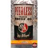 Image 4 : OIL TIN : B/A Peerless Premium Motor Oil "It's Alloyed" (6-1/2"H x 4"Dia) (SEE PICS!)