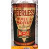 Image 4 : OIL TIN : B/A (Bowtie) Peerless Motor Oil "It's Alloyed" (6-3/4"H x 4"Dia) (SEE PICS!)