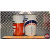 Image 5 : GULF OIL TINS (2) : Automatic Transmission Fluid & Gulfpride Multi-G Motor Oil ( 6-1/2"H x 4"Dia) (S
