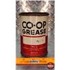 Image 4 : OIL TIN : CO-OP Grease "Water Pump" (Full) (4-3/4"H x 3-1/2"Dia) (SEE PICS!)