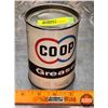 Image 1 : OIL TIN : CO-OP Grease "Wheel Bearing" (4-3/4"H x 3-1/2"Dia) (SEE PICS!)