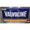 Image 2 : Double Sided Valvoline Service Station Stand Topper Tin Sign (6-1/4"H x 15-1/2"W)