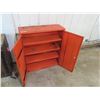 Image 3 : Niehoff Auto Parts Orange metal cabinet ( 10 X30 X 34")