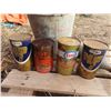 Image 2 : vintage oil cans, oil pail and grease gun