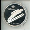 Image 1 : Canada- 20 dollar coin, 1988 calgary olympics ski jumping ( silver)