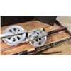 Image 2 : 5 fishing rods 2 deep water rods vintage reels