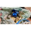 Image 4 : tote of christmas lights bulbs glass bulbs and gift bags