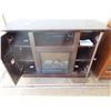 Image 2 : electric fireplace w/ corner adapter (working) 42.5"W x 30.25"H x 15.75"D