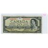 Image 1 : 1954 Canadian 20 dollar "Devil's Face" bill - Beattie/Coyne - Prefix D/E 1261932