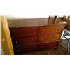 Image 1 : 6 drawer dresser ( 58 X 17.75 X 39(H) with mirror ( 48 X 40)