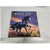 Image 1 : Vintage "Black Fury" plastic model horse kit - assembled, in original box