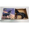 Image 2 : Vintage "Black Fury" plastic model horse kit - assembled, in original box